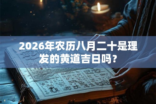 2026年农历八月二十是理发的黄道吉日吗？
