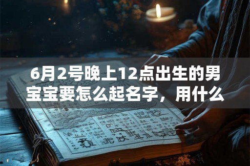 6月2号晚上12点出生的男宝宝要怎么起名字，用什么字比较好