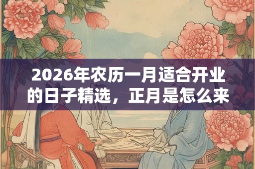 2026年农历一月适合开业的日子精选,正月是怎么来的? 2026年农历一月适合开业的日子精选,正月是怎么来的?