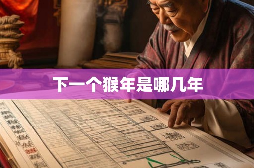 下一个猴年是哪几年