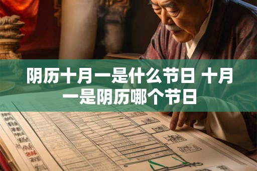 阴历十月一是什么节日 十月一是阴历哪个节日