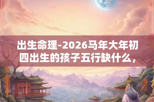 出生命理-2026马年大年初四出生的孩子五行缺什么,命运如何 出生命理-2026马年大年初四出生的孩子五行缺什么,命运如何