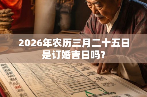 2026年农历三月二十五日是订婚吉日吗？