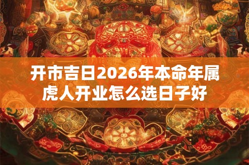 开市吉日2026年本命年属虎人开业怎么选日子好 开市吉日2026年本命年属虎人开业怎么选日子好