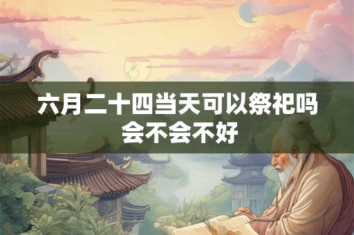 六月二十四当天可以祭祀吗 会不会不好 六月二十四当天可以祭祀吗 会不会不好