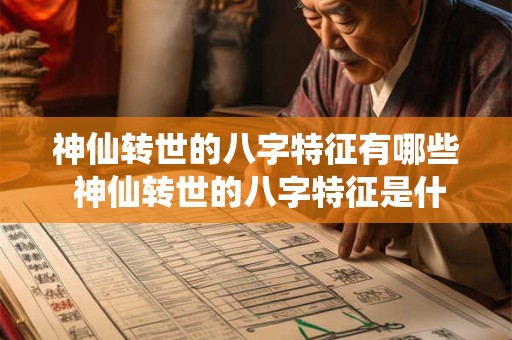 神仙转世的八字特征有哪些 神仙转世的八字特征是什么 神仙转世的八字特征有哪些 神仙转世的八字特征是什么