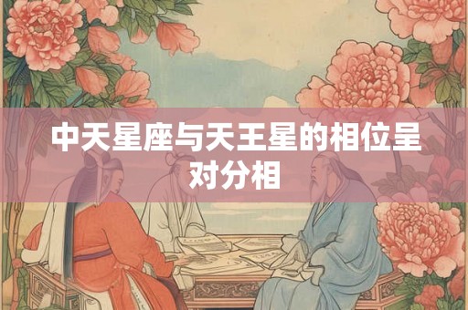 中天星座与天王星的相位呈对分相