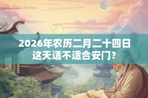 2026年农历二月二十四日这天适不适合安门？