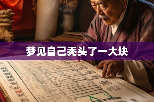 梦见自己秃头了一大块