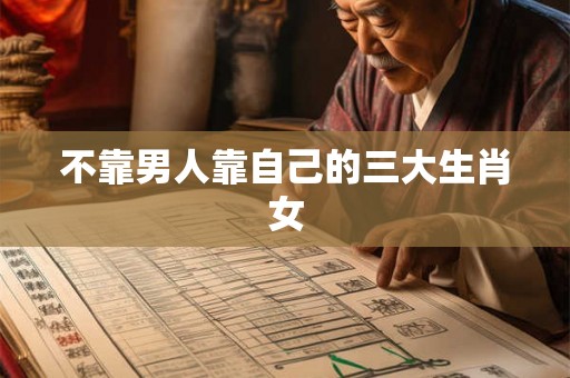 不靠男人靠自己的三大生肖女