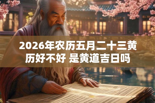 2026年农历五月二十三黄历好不好 是黄道吉日吗
