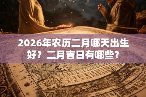 2026年农历二月哪天出生好？二月吉日有哪些？
