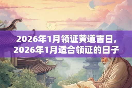 2026年1月领证黄道吉日,2026年1月适合领证的日子