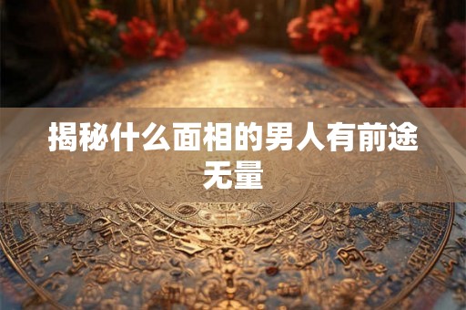 揭秘什么面相的男人有前途无量