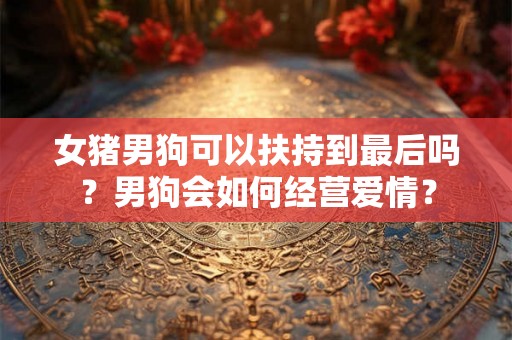 女猪男狗可以扶持到最后吗？男狗会如何经营爱情？
