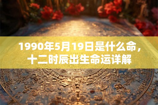 1990年5月19日是什么命，十二时辰出生命运详解