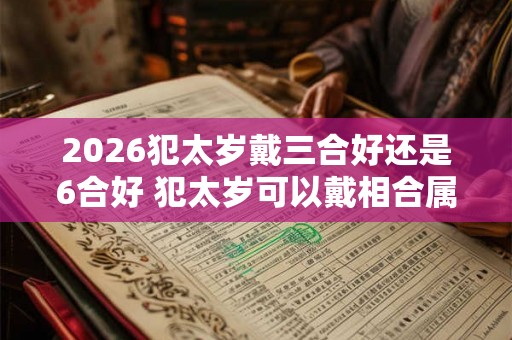 2026犯太岁戴三合好还是6合好 犯太岁可以戴相合属相吗
