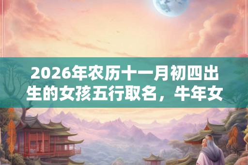 2026年农历十一月初四出生的女孩五行取名,牛年女孩名字推荐 2026年农历十一月初四出生的女孩五行取名,牛年女孩名字推荐