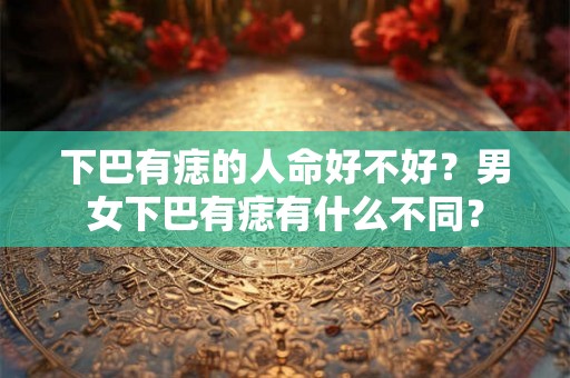下巴有痣的人命好不好？男女下巴有痣有什么不同？