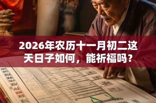 2026年农历十一月初二这天日子如何，能祈福吗？
