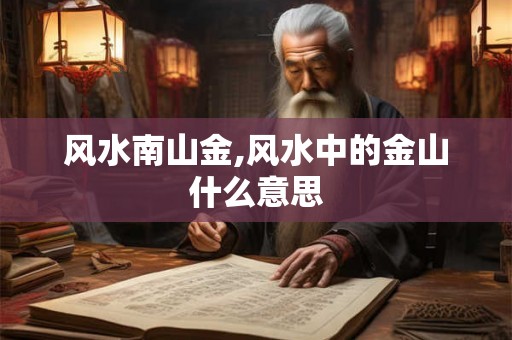 风水南山金,风水中的金山什么意思 风水南山金,风水中的金山什么意思