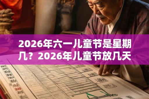 2026年六一儿童节是星期几？2026年儿童节放几天假？