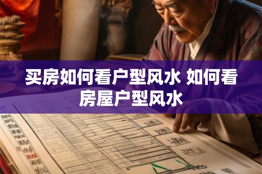 买房如何看户型风水 如何看房屋户型风水