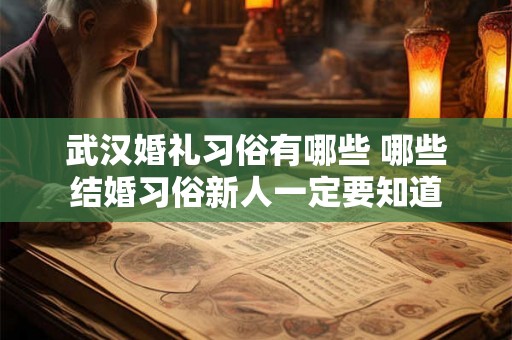 武汉婚礼习俗有哪些 哪些结婚习俗新人一定要知道
