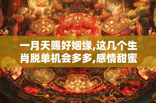 一月天赐好姻缘,这几个生肖脱单机会多多,感情甜蜜