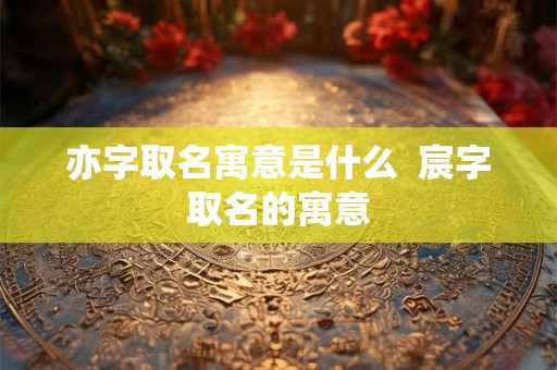 亦字取名寓意是什么  宸字取名的寓意