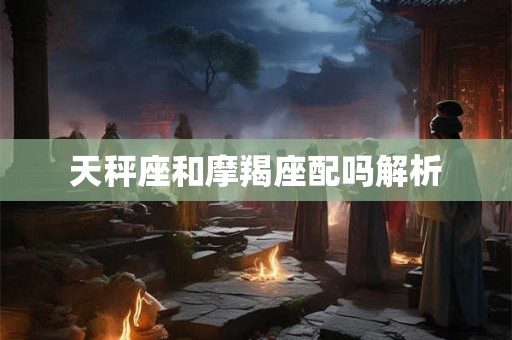 天秤座和摩羯座配吗解析