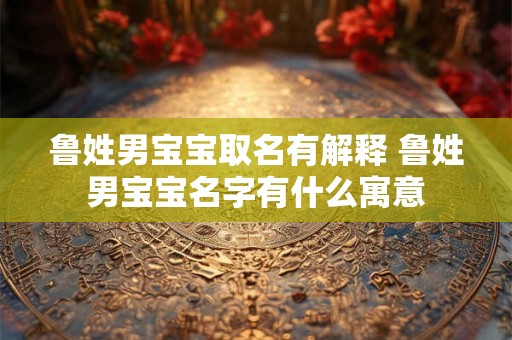 鲁姓男宝宝取名有解释 鲁姓男宝宝名字有什么寓意 鲁姓男宝宝取名有解释 鲁姓男宝宝名字有什么寓意