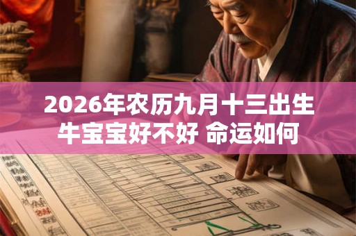 2026年农历九月十三出生牛宝宝好不好 命运如何