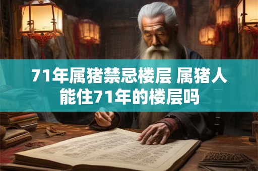 71年属猪禁忌楼层 属猪人能住71年的楼层吗