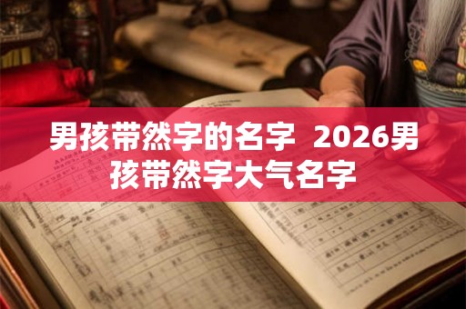 男孩带然字的名字  2026男孩带然字大气名字