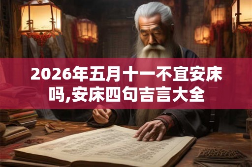 2026年五月十一不宜安床吗,安床四句吉言大全