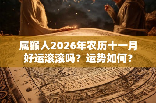 属猴人2026年农历十一月好运滚滚吗？运势如何？