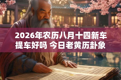2026年农历八月十四新车提车好吗 今日老黄历卦象
