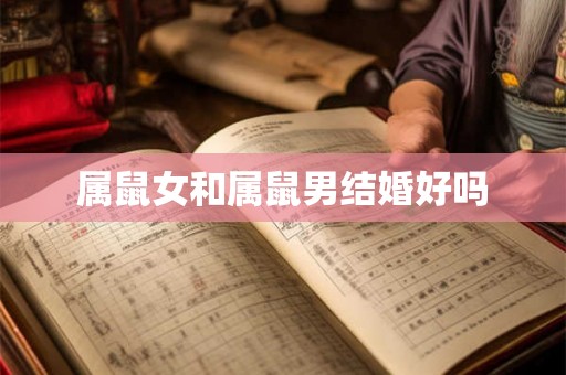 属鼠女和属鼠男结婚好吗 属鼠女和属鼠男结婚好吗