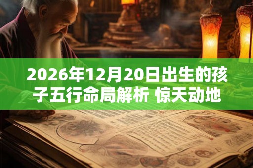 2026年12月20日出生的孩子五行命局解析 惊天动地大事业 2026年12月20日出生的孩子五行命局解析 惊天动地大事业