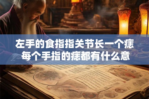 左手的食指指关节长一个痣 每个手指的痣都有什么意义