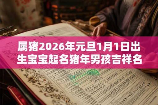 属猪2026年元旦1月1日出生宝宝起名猪年男孩吉祥名字! 属猪2026年元旦1月1日出生宝宝起名猪年男孩吉祥名字!