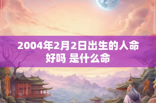 2004年2月2日出生的人命好吗 是什么命