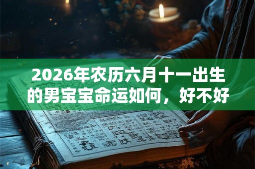 2026年农历六月十一出生的男宝宝命运如何，好不好？