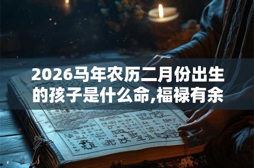 2026马年农历二月份出生的孩子是什么命,福禄有余,生财之命