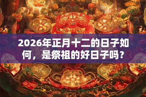 2026年正月十二的日子如何，是祭祖的好日子吗？