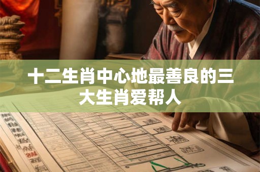 十二生肖中心地最善良的三大生肖爱帮人 十二生肖中心地最善良的三大生肖爱帮人