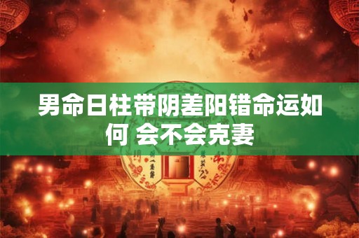 男命日柱带阴差阳错命运如何 会不会克妻