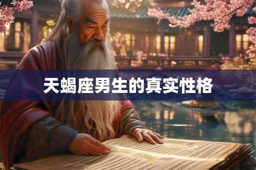 天蝎座男生的真实性格