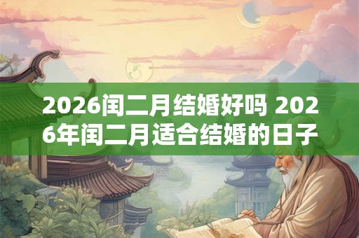 2026闰二月结婚好吗 2026年闰二月适合结婚的日子